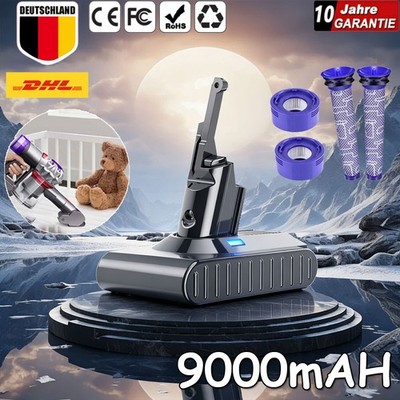 9000mAH SONY Akku für Dyson SV10 V8 Absolute V8 Animal Absolute Motorhead 2026