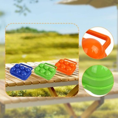 6 Grid Eggs Storage Box Case Compact Eggs Container for Camping Outdoor Home