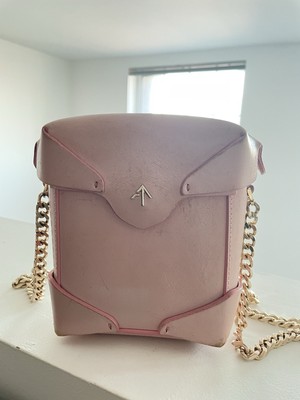Manu Atelier Baby Pink Micro Pristine Bag UK