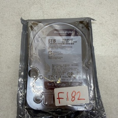 WD 6TB Purple Surveillance Hard Drive Internal Hard Drive HDD - WD64PURZ