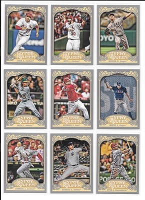 2012 Topps Gypsy Queen Baseball Trading Cards / Choose #s 201 - 300 / mb22