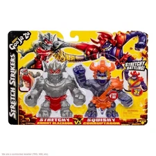 Heroes of Goo Jit Zu Stretchy Blazagon VS Squishy Corruptagon Action Figures 2PK