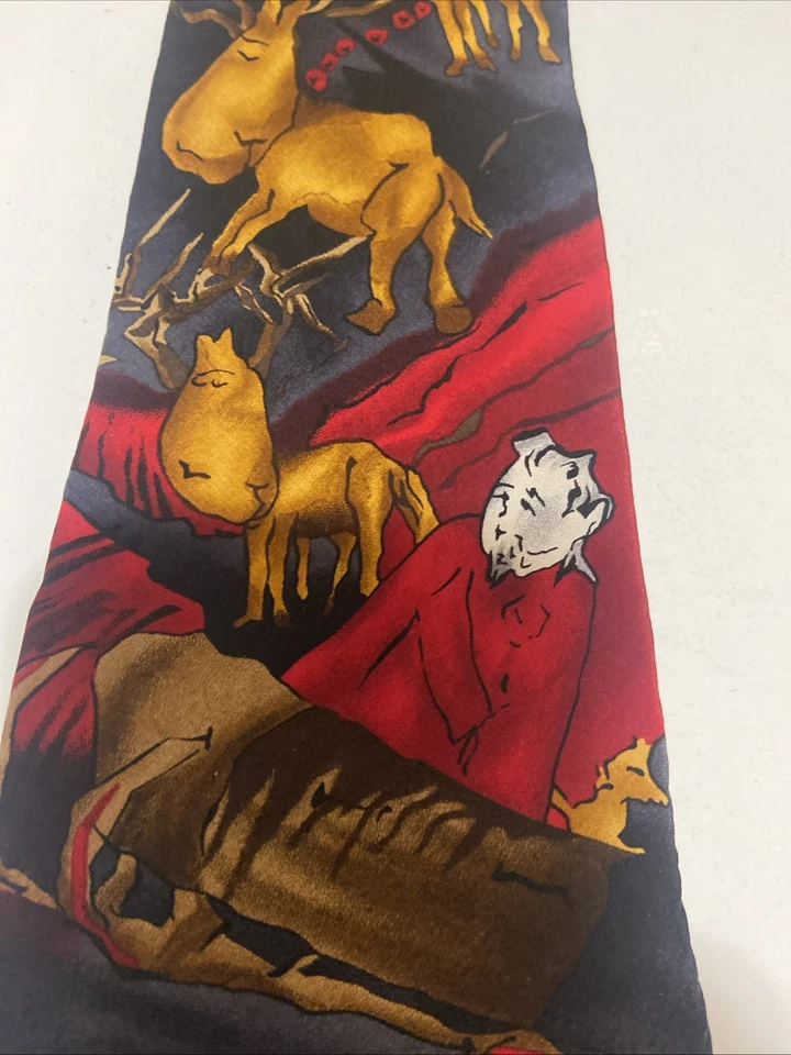 Corbata de seda J Garcia reno abstracto EE. UU. Foto 2 de 4