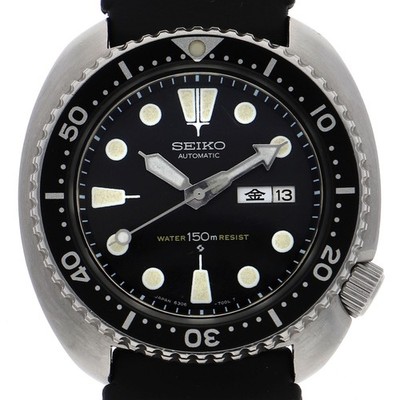 SEIKO 6306-7001 Third diver black Dial Automatic Stainless Steel Rubber Men s