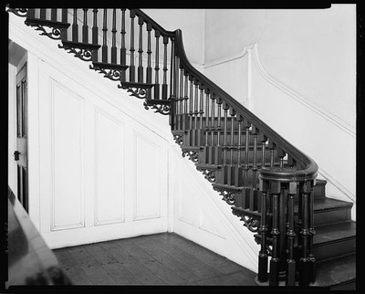New Bern North Carolina John Wright Stanly House Interior Staircase 1936