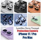 Protection Lentille Caméra Anneau Verre + Aluminium   iPhone 17 / Pro / Pro Max