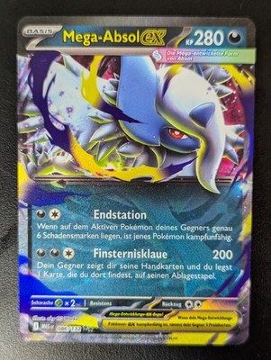 Pokemon Karte Mega-Absol ex 086/132 Mega Entwicklung Deutsch NM