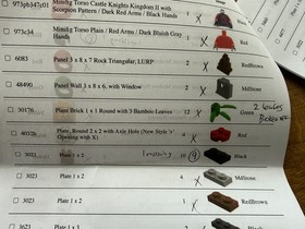 Lego 8780 Citadel of Orlan w/Manual + Cards, 9 Pieces Missing Excellent