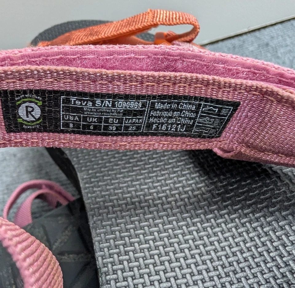 Teva Sandals Women 8 Multicolor Midform Hiking Glitter Comfort Utility Gorpcore - Image 2 of 4