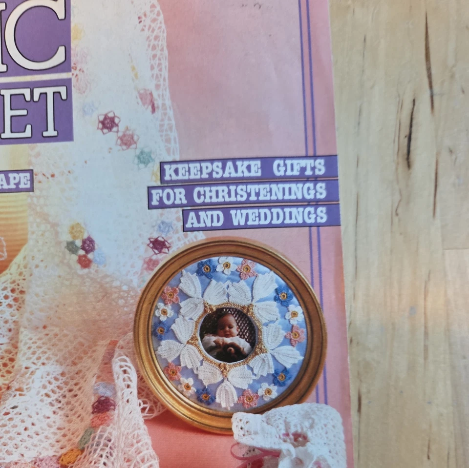 Magic Crochet # 34 Patterns Magazine Doilies Christening Gown Tablecloths - Image 3 of 4