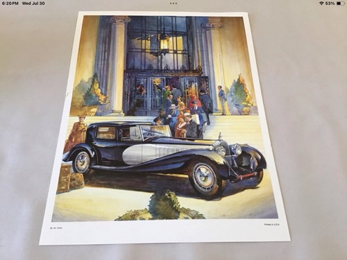 Coche grande Franklin Mint 1931 Bugatti Royale cupé DeVille escala 1:16 diecast - Imagen 10 de 15