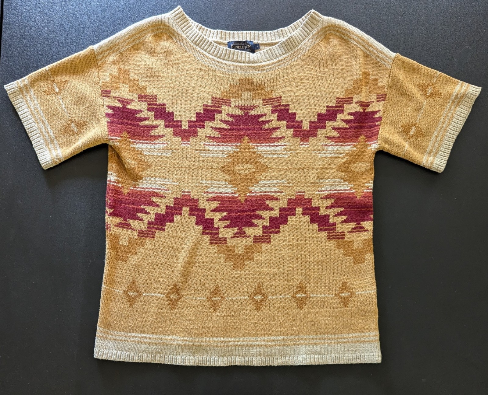 Pendleton short sleeve cotton pullover sweater So… - image 1