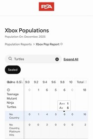 9.8 A+ Teenage Mutant Ninja Turtles TMNT WATA / PSA NOT CGC VGA Microsoft Xbox