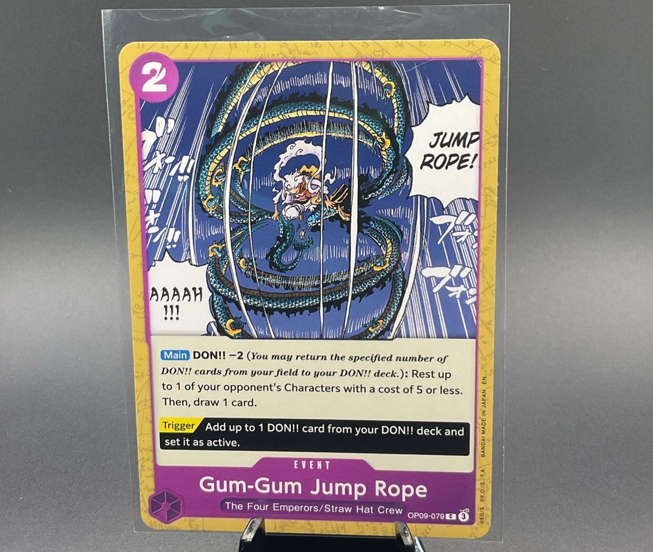 Gum-Gum Jump Rope (OP09-079/376) Premium Booster -The Best- Vol. 2 NM FOIL-