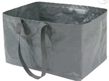 Mainstays Heavy Duty Open Top Storage Bag, Grey, 19 Gallon