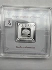 Geiger 5-Gram .999 Fine Silver German Feinsilber Bar Sealed in Assay Holder