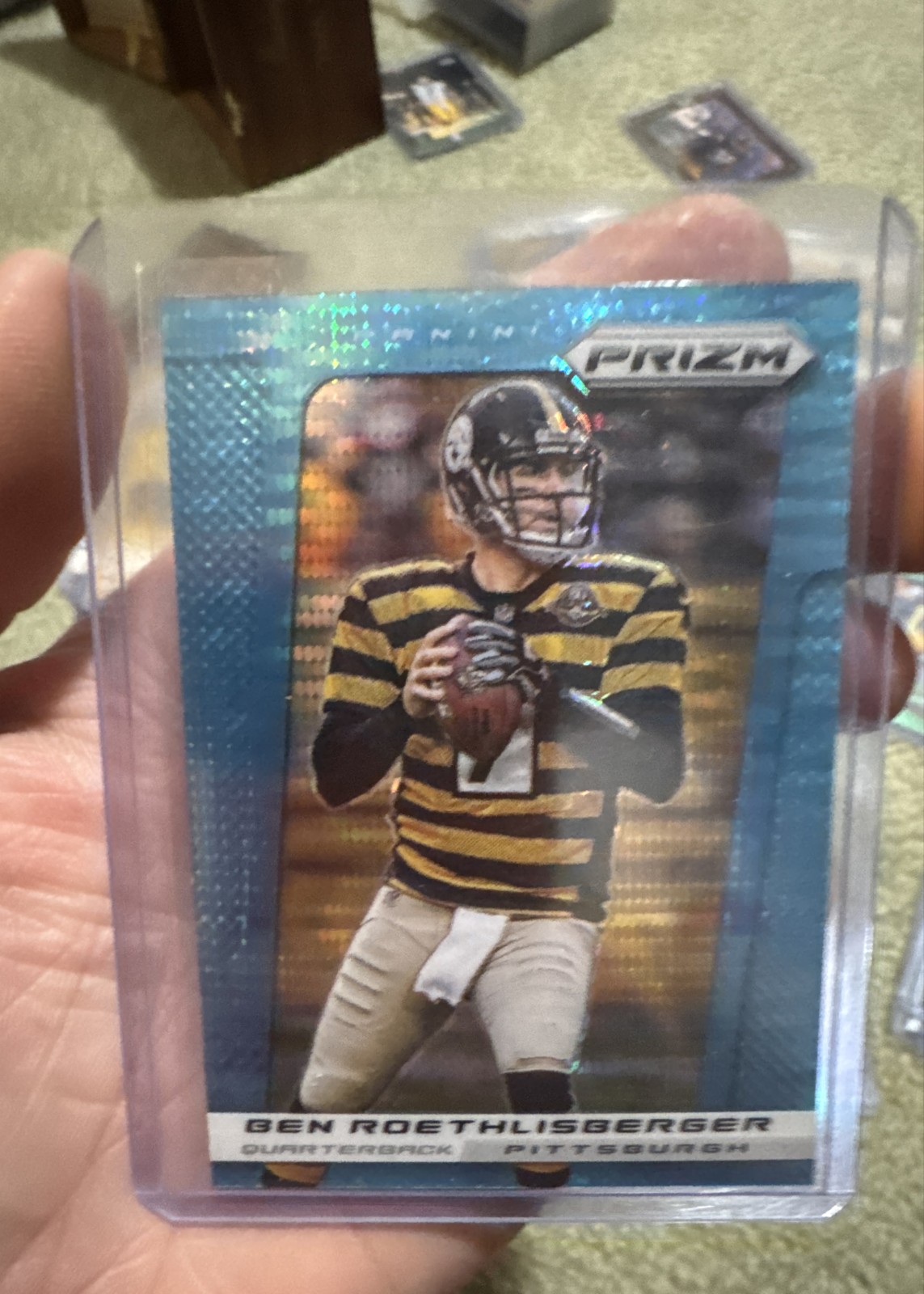2013 Panini Prizm - Ben Roethlisberger #19 Light Blue Pulsar Prizm
