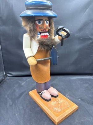 Steinbach Volkskunst Nutcracker Blacksmith 15'' Tall Made in West Germany Village