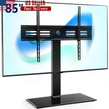 Universal TV Stand with Swivel Mount for 50-85 in Flat Screens Height Adjustable