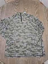 HECS STEALTHSCREEN HECSTYLE Shirt Mens L Hunting Breathable 1/4 Zip Long Sleeve HECS STEALTHSCREEN HECSTYLE Shirt Mens L Hunting Breathable 1/4 Zip Long Sleeve - Image 1