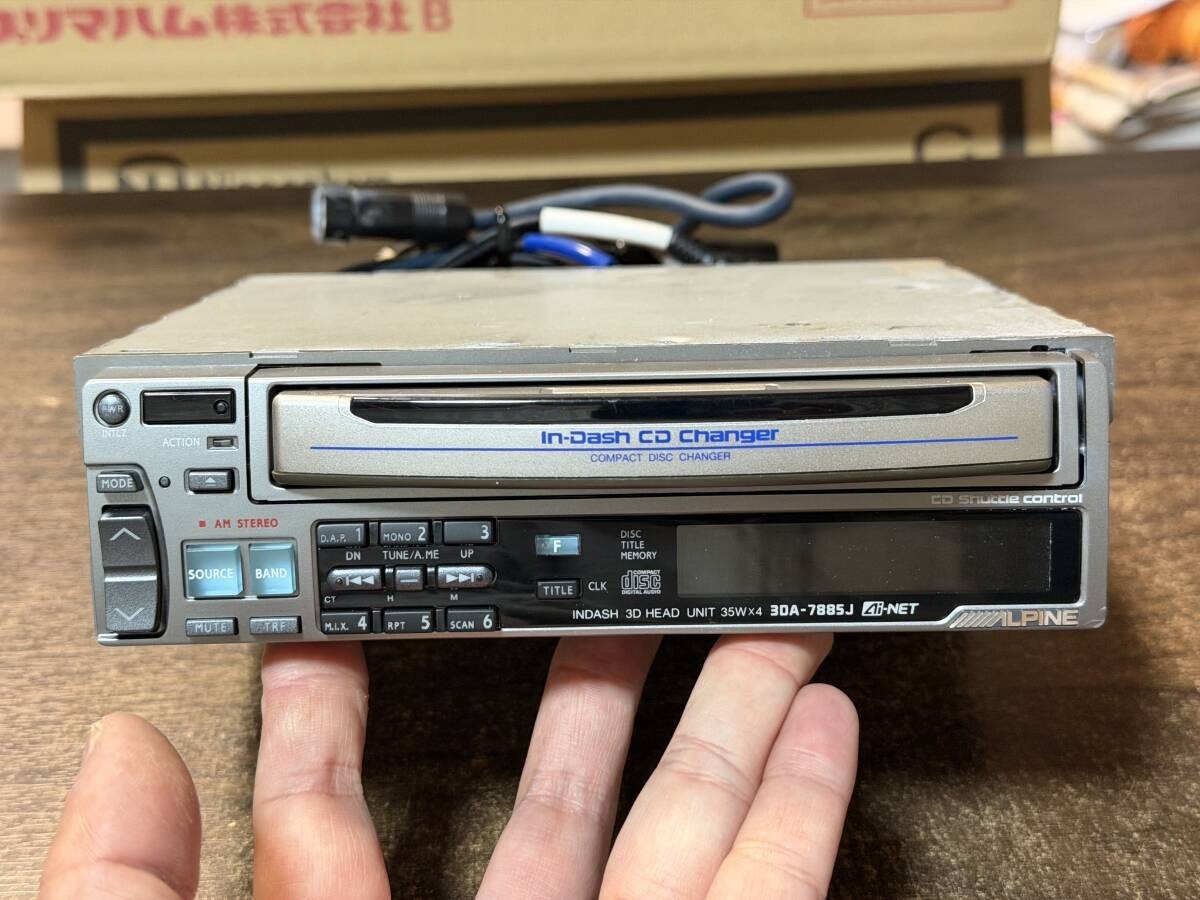 Rare Vintage Alpine 3DA 7885J 1DIN 3CD Head Unit JDM Tested