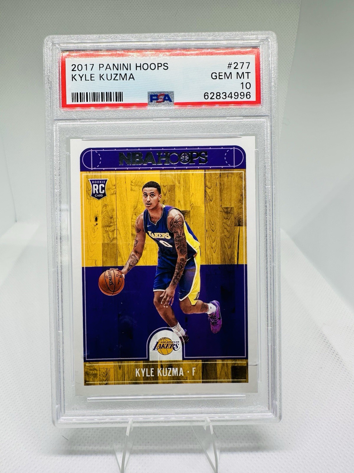 Kyle Kuzma 2017-18 Panini NBA Hoops Rookie RC No.277 PSA 10 GEM MT LAKERS