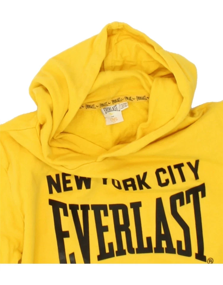 EVERLAST Boys New York City Graphic Hoodie Jumper 10-11 Years Yellow BX15 - Image 3 of 3