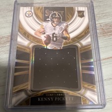 Panini 2022 Select Kenny Pickett Rookie Swatch White Prizm #JS-1 /75 Steelers