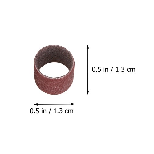 64 Pcs Pet Nail Grinder Sandpaper Ring Sanding Bits Bands for Drill - Picture 4 of 11