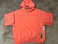 NEW Fear of God Essentials Coral Hoodie Size Medium 100% Authentic ✅
