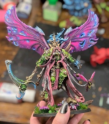Warhammer 40k Death Guard Mortarion Daemon Primarch Nurgle Painted