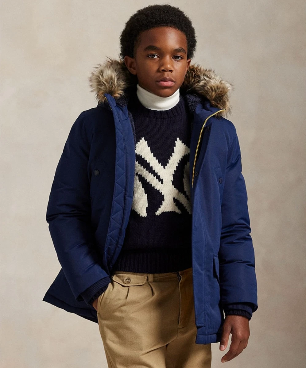 Long Sleeve Boys' Parkas Blue Outerwear for sale | eBay