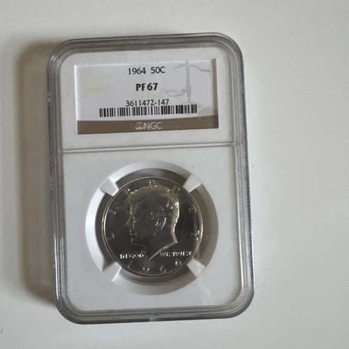 1964 PF67 Kennedy Half Dollar, PROOF, NGC PR 67