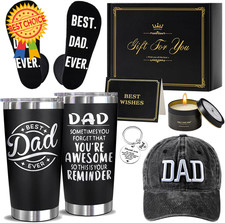 Father's Day Gift Ideas for Dad 20oz Tumbler from Daughter/Son Black