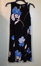 Lauren Ralph Lauren Shift Dress Sz 4 Watercolor Floral Old Money Career Preppy