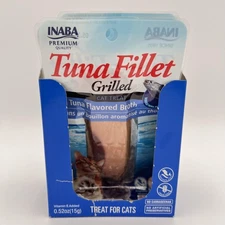 6 Inaba Tuna Fillet Grilled Cat Treats 6 Pack 0.52oz Each Tuna Broth 5/24/2026