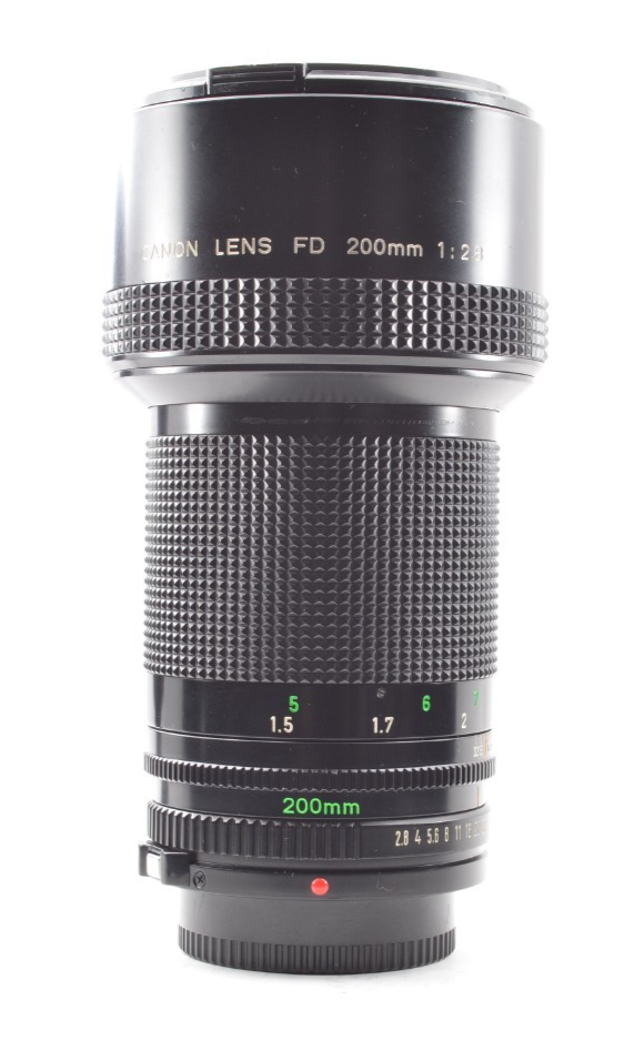 【美品】CANON LENS FD 200mm 1:2.8 Canon FD 200mm F2.8 New FD Lens - AE-1 A-1 F-1 nFD 1,8 200