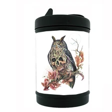 Black Metal Car Ashtray Skull Design-021