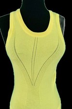 MILLY Yellow Cotton Spandex Long Maxi Dress Size M