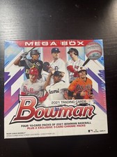 Topps Bowman 2021 MLB Mega Box (50 Cards) Factory Sealed