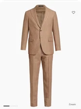 NWT Saks Fifth Avenue Pinstriped Linen Suit