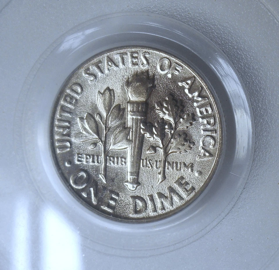 1967 . Roosevelt Dime. PCGS MS66FB . Gem+/Superb BU. Full Bands. Business Strike - Image 3 of 4