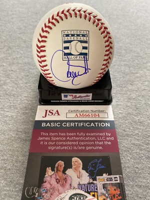 COLORADO ROCKIES- LARRY WALKER AUTOGRAPH HALL OF FAME LOGO BASEBALL JSA ...