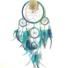 Blue Green Turquoise Dream Catcher Kids Bedroom Decor Wall Hanging Gift Partybag