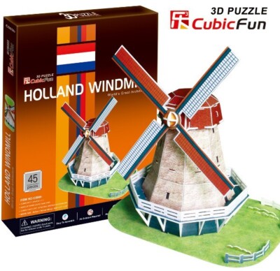 CUBIC FUN 3D-PUZZLE, HOLLAND WINDMILL, NEU UND OVP