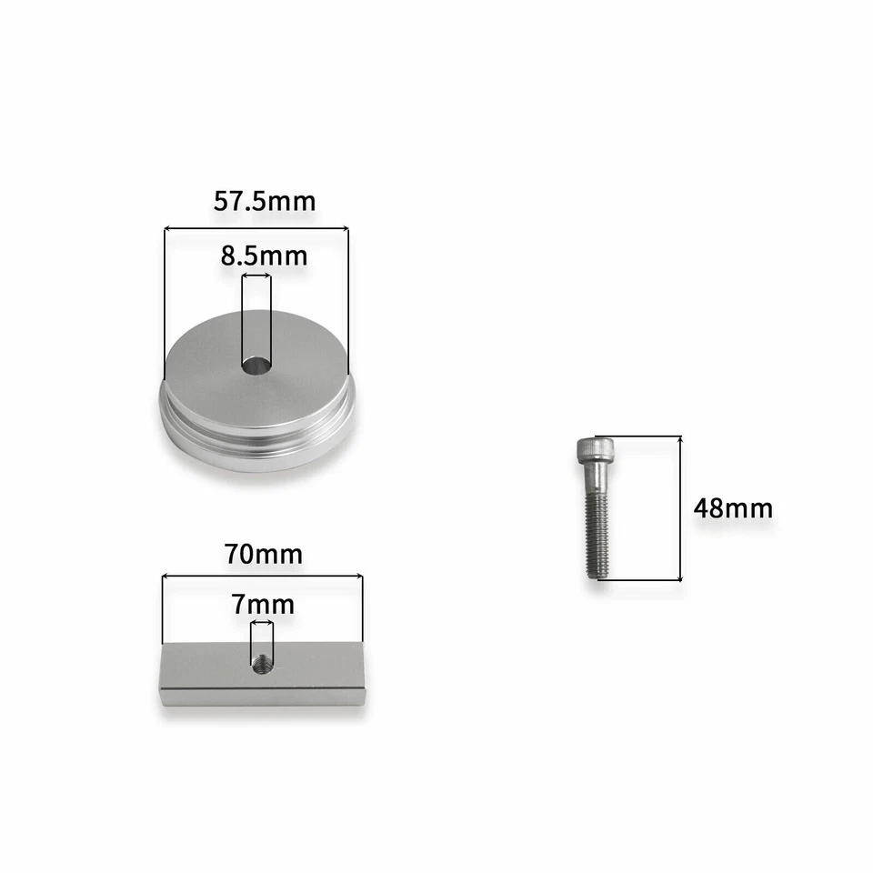 Kit de tapón de congelación de aluminio Billet de 3 piezas para Dodge Turbo 5,9 L Cummins 12 V/24 V 89-07 Foto 2 de 4