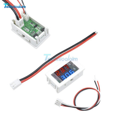 Digital Display Dual Blue & Red LED Voltmeter Ammeter Volt Amp Meter DC 100V 10A