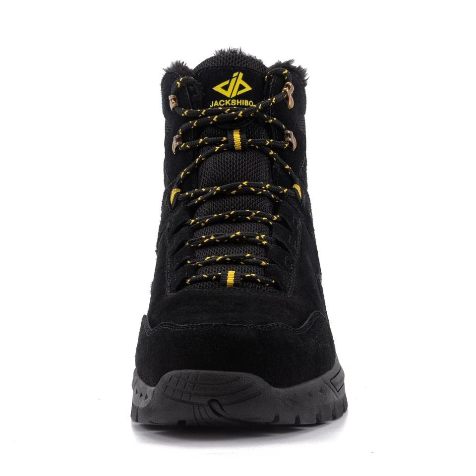 JACKSHIBO Wasserdicht Boots Stiefeletten Gefüttert Winterschuhe Herrenschuhe - Bild 4 von 4