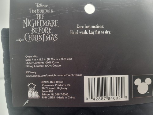 Disney Jack Skellington Nightmare Before Christmas Kitchen Set New - Picture 3 of 3