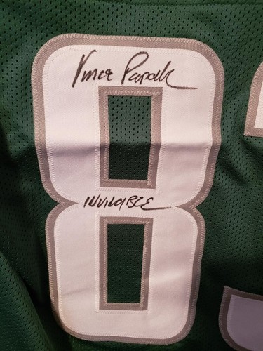 VINCE PAPALE Autographed Signed Custom Jersey Philadelphia Eagles COA - Picture 2 of 5